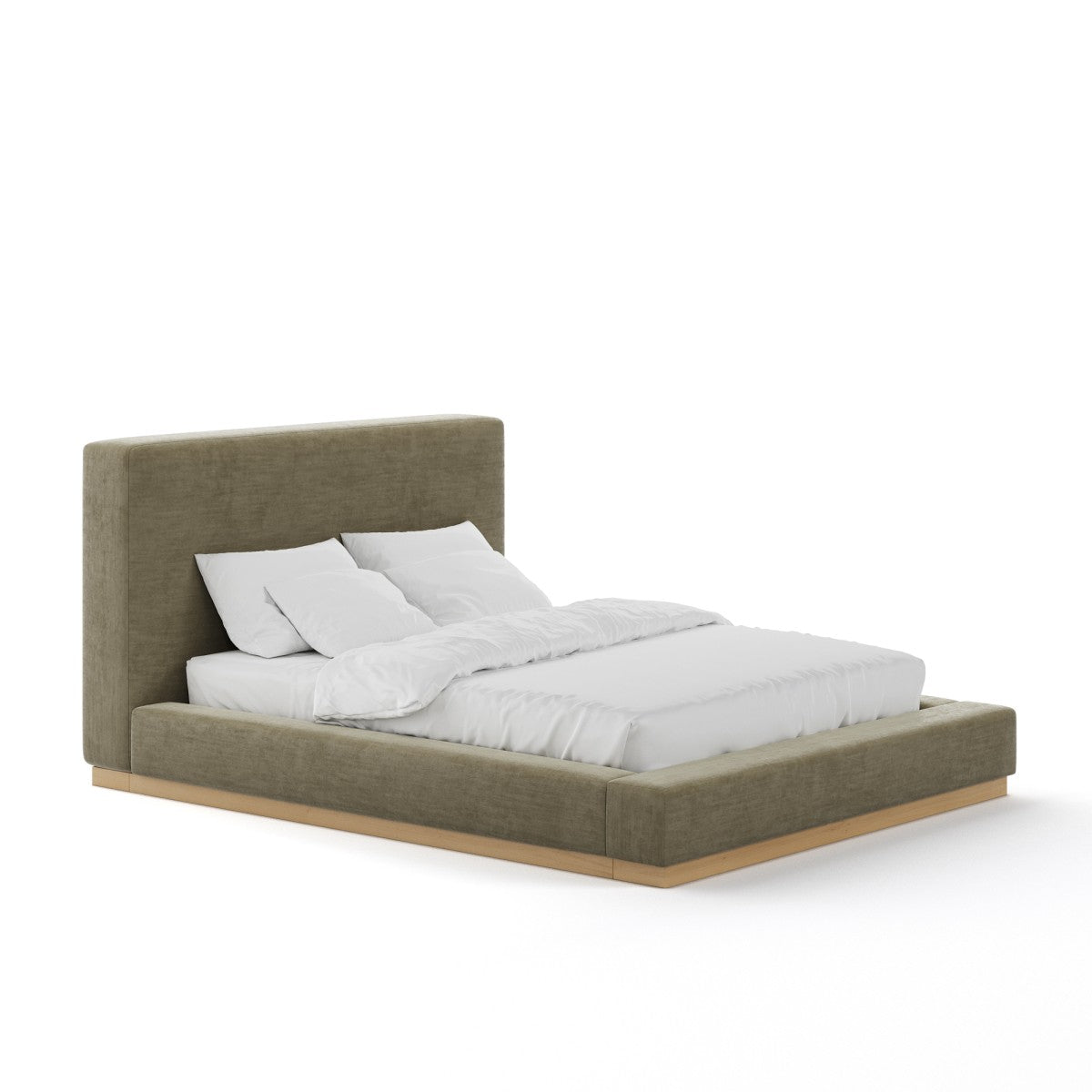 Caplan Platform Bed - Olive