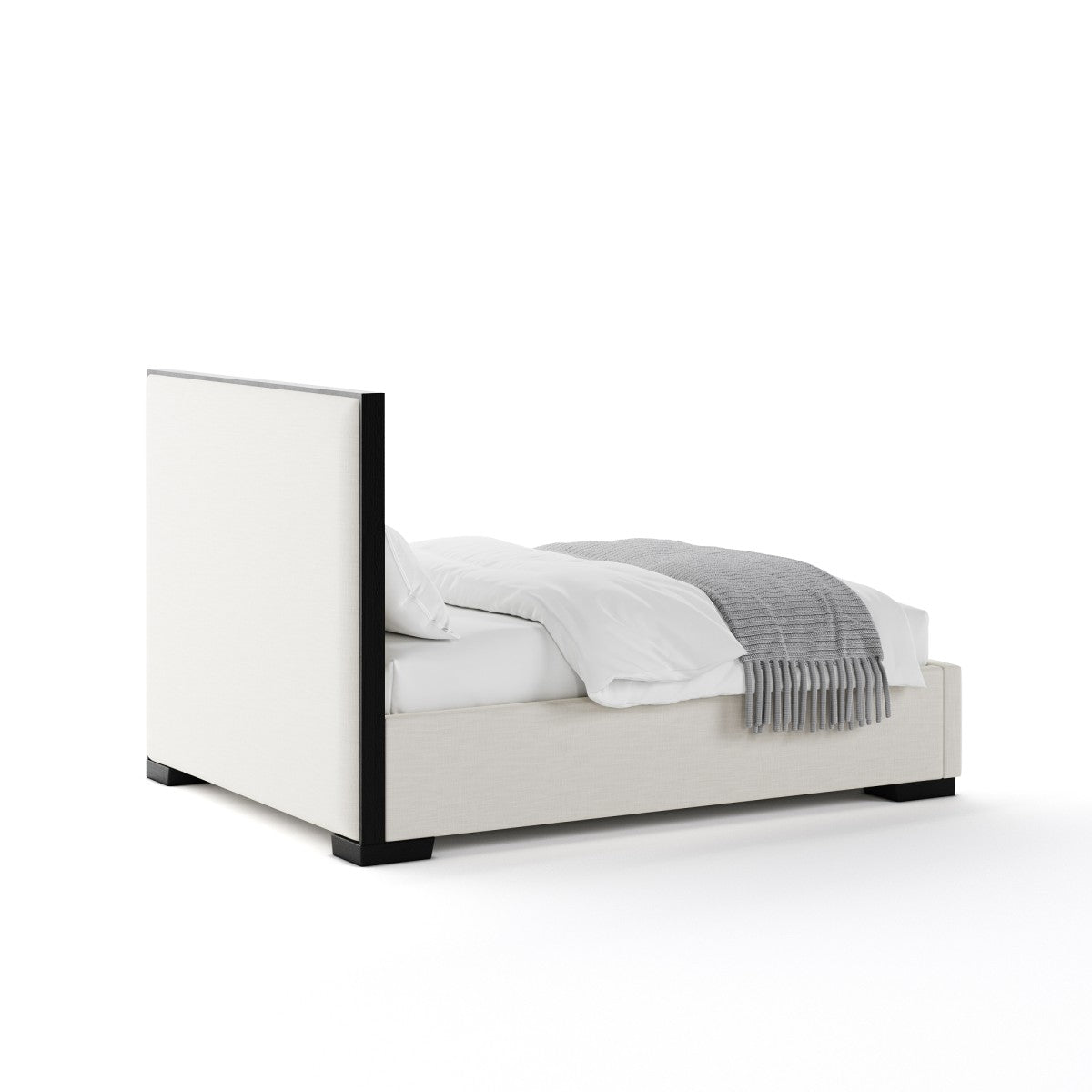 Teulon Platform Bed - Ivory Linen