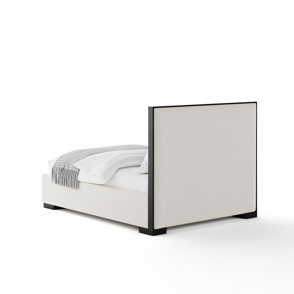 Teulon Platform Bed - Ivory Linen