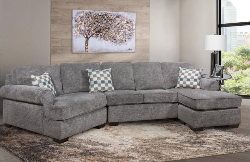 Cuddler sectional outlet with chaise