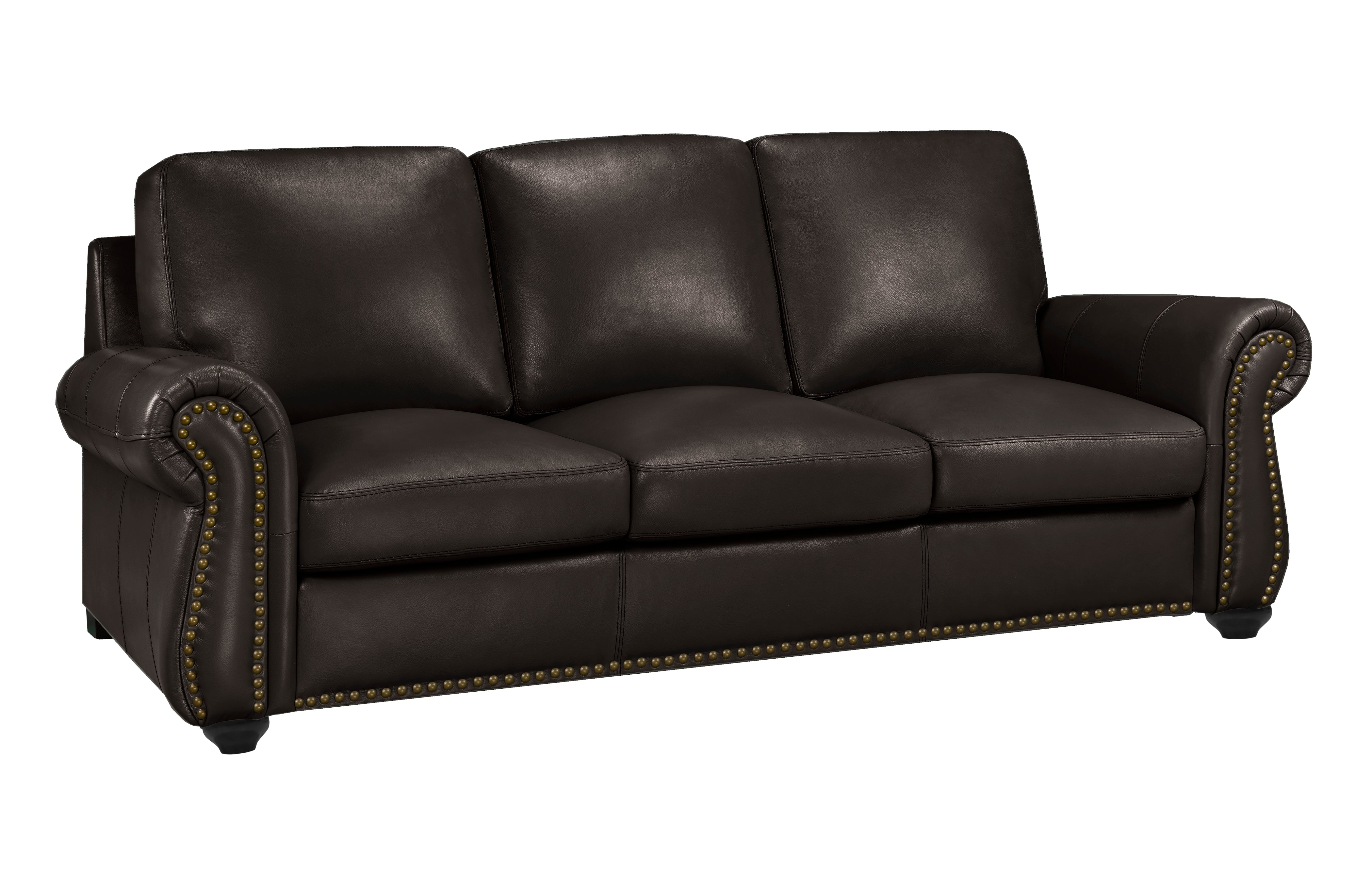 Genuine leather sleeper sofa best sale